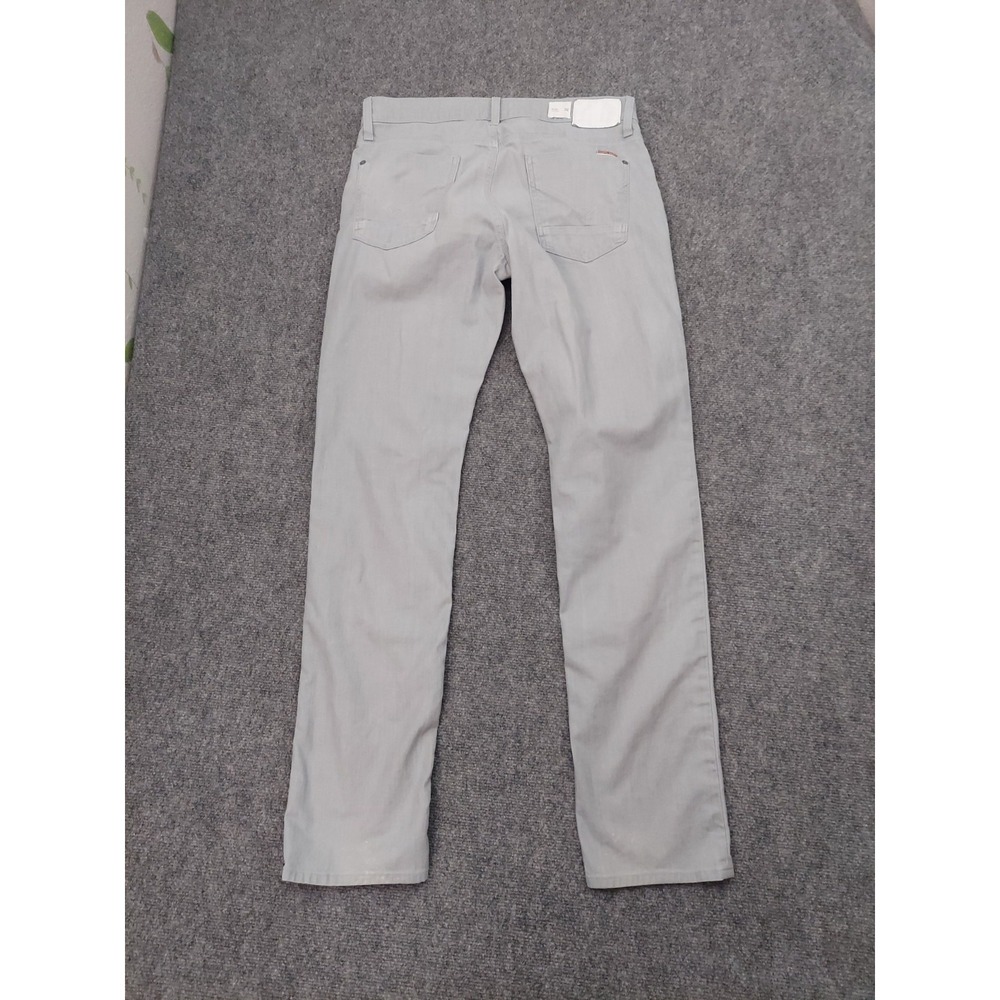 Hudson Jeans Mens 32x33 Gray Denim BLAKE Preppy Stretch Slim Straight - Picture 2 of 15